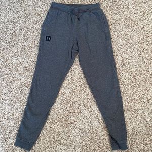 Mens Grey Under Armour Joggers M